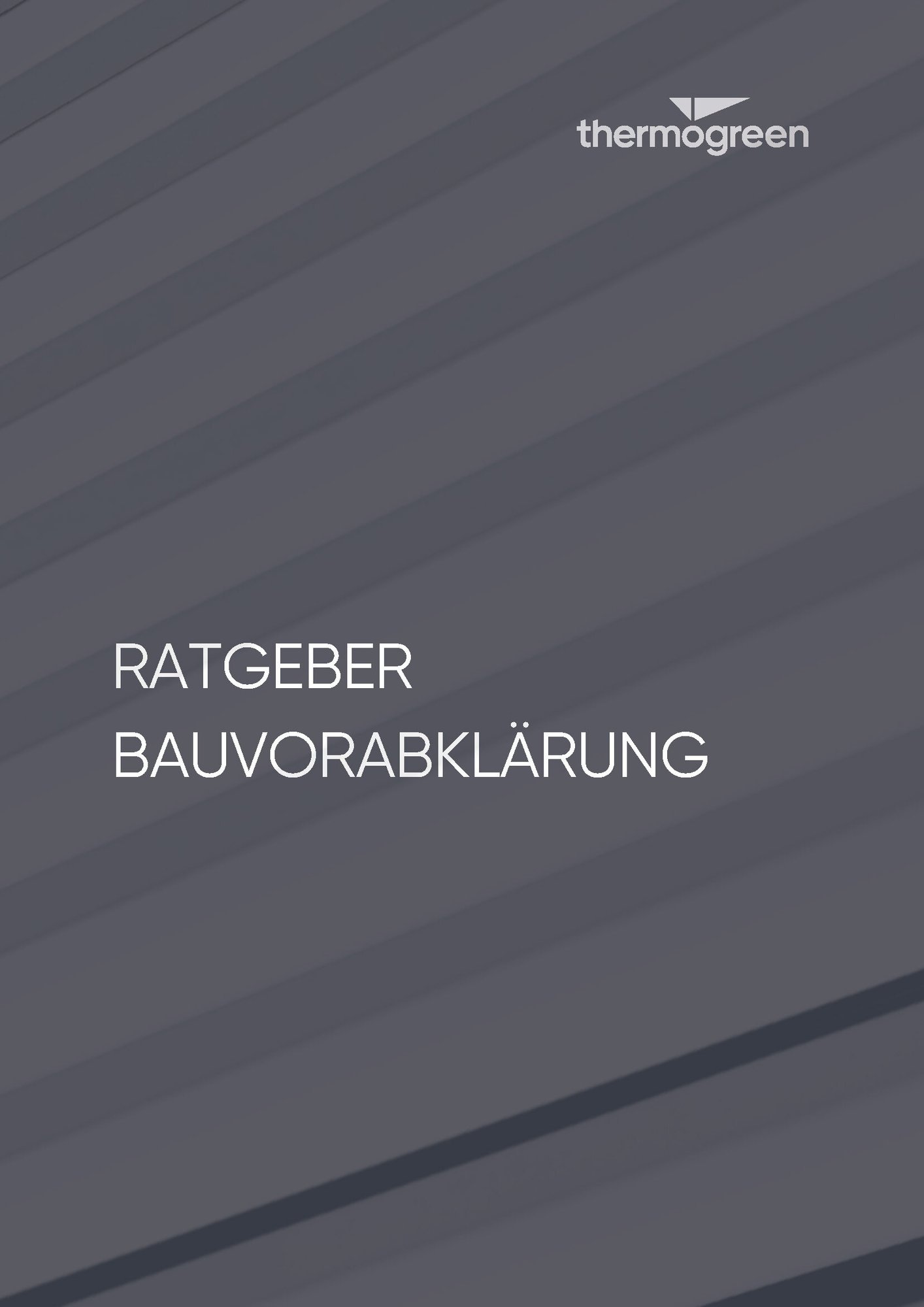 Cover - Ratgeber Vorabklärung