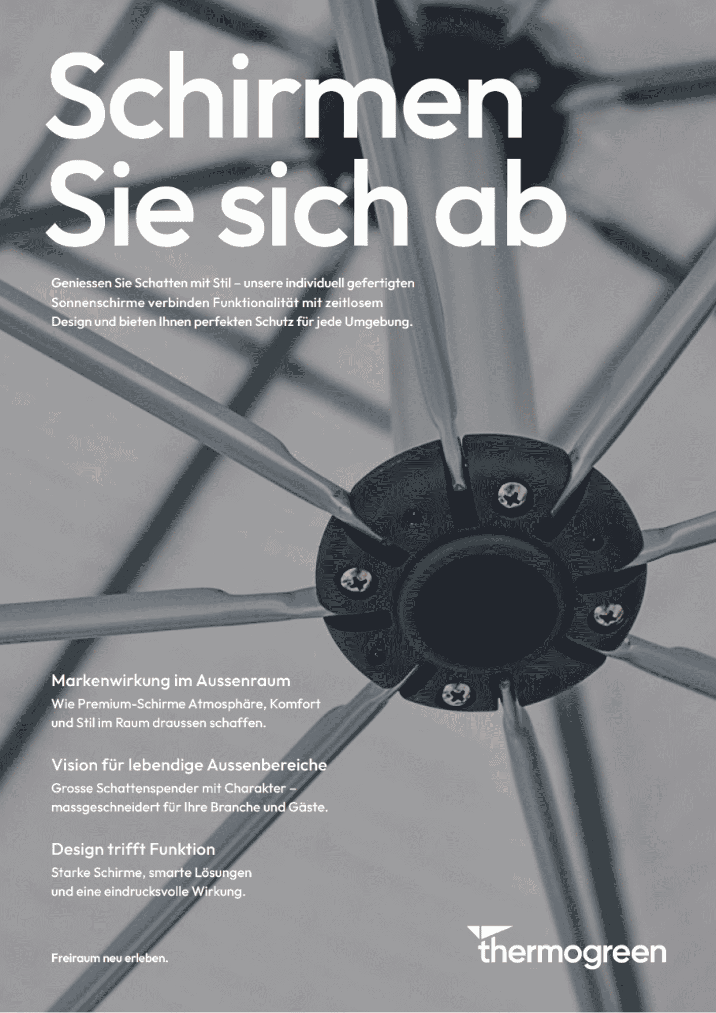 Schirmen Sie sich ab